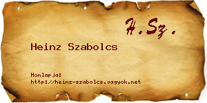 Heinz Szabolcs névjegykártya